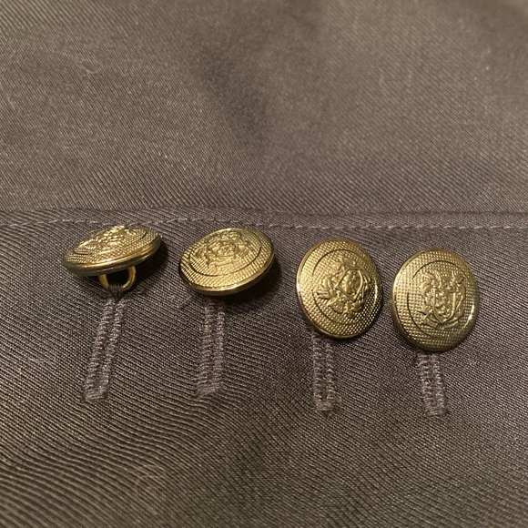 INC International Concepts Midnight Blue Blazer with Detailed Skull Crest - Picture 5 of 6